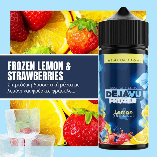 NTEZABOY Frozen Lemon & Stawberries 25/120ml - Χονδρική